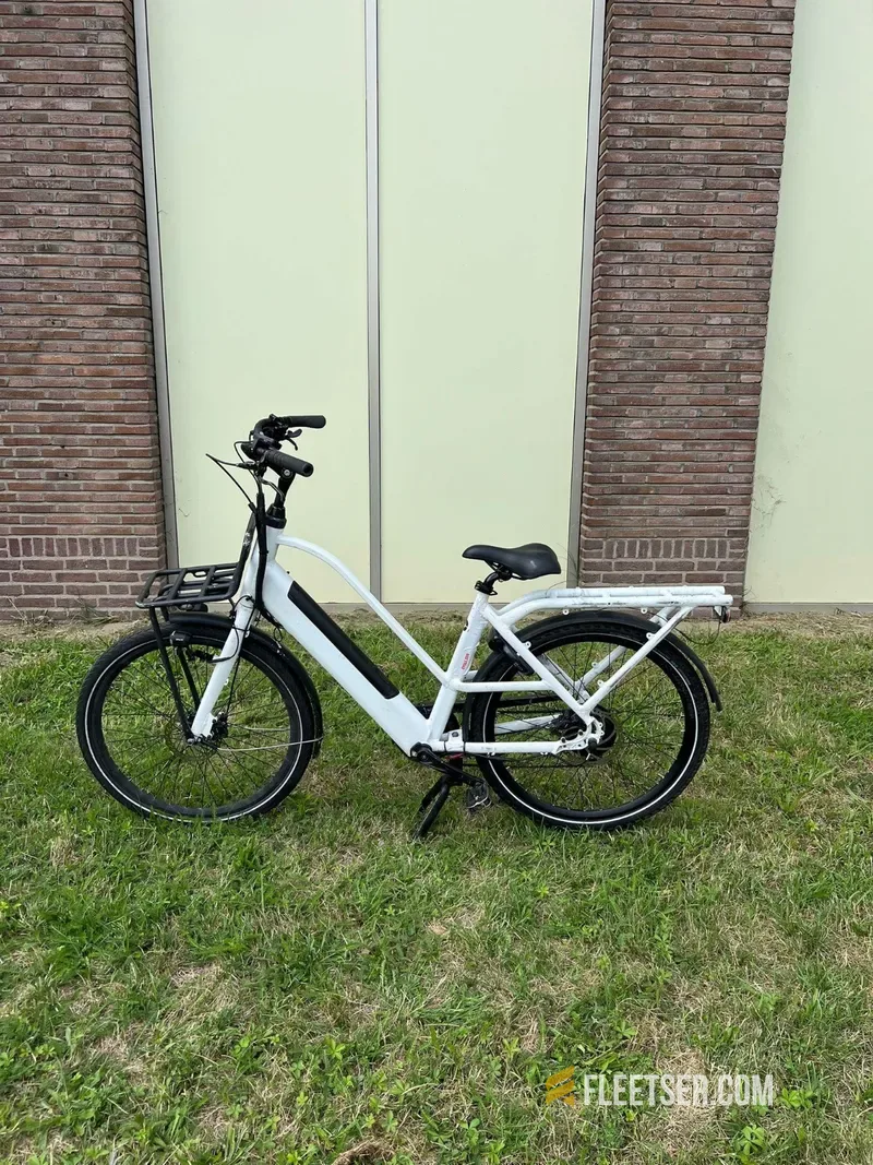White Delivery Bikes